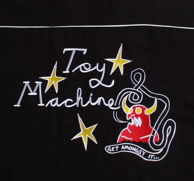 toy machine トイマシーン メンズ 半袖ボーリングシャツ 開襟シャツ 刺繍 大きいサイズ 日本正規ライセンス商品 送料無料_4