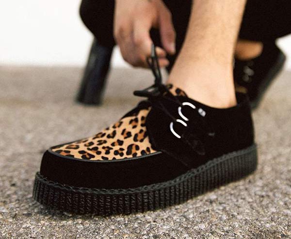 TUK/ティーユーケー ラバーソール メンズ 「Black & Leopard Viva II Low Creeper」 F8142 靴 スニーカー 厚底 パンク 豹柄 ロカビリー レディース ファッション モッズ 送料無料_7