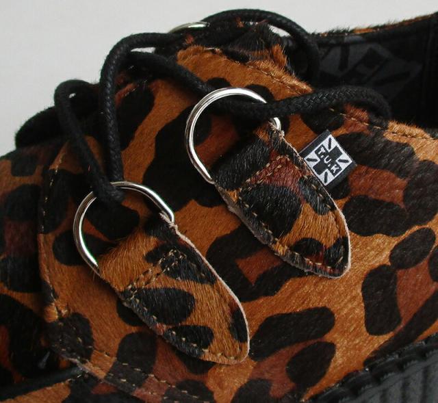TUK/ティーユーケー ラバーソール 「Leopard Viva Mondo Creeper」V3336 メンズ レディース レオパード 豹柄 本革 靴 スニーカー 厚底 パンク ロカビリー ファッション モッズ 送料無料_4