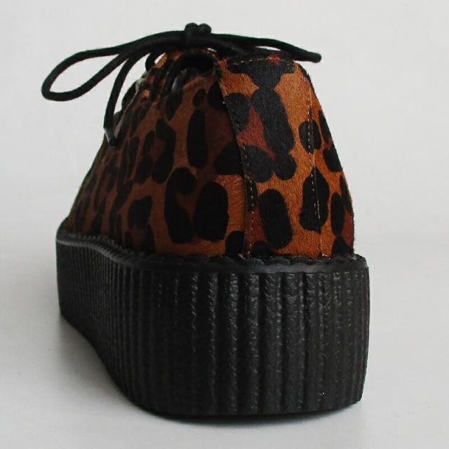 TUK/ティーユーケー ラバーソール 「Leopard Viva Mondo Creeper」V3336 メンズ レディース レオパード 豹柄 本革 靴 スニーカー 厚底 パンク ロカビリー ファッション モッズ 送料無料_5