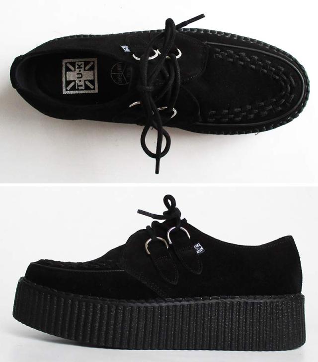TUK/ティーユーケー ラバーソール 「Black Suede Viva Mondo Creepers」V7757 メンズ レディース スウェード 靴 スニーカー 厚底 パンク ロカビリー ファッション モッズ 送料無料_1