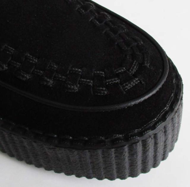 TUK/ティーユーケー ラバーソール 「Black Suede Viva Mondo Creepers」V7757 メンズ レディース スウェード 靴 スニーカー 厚底 パンク ロカビリー ファッション モッズ 送料無料_2