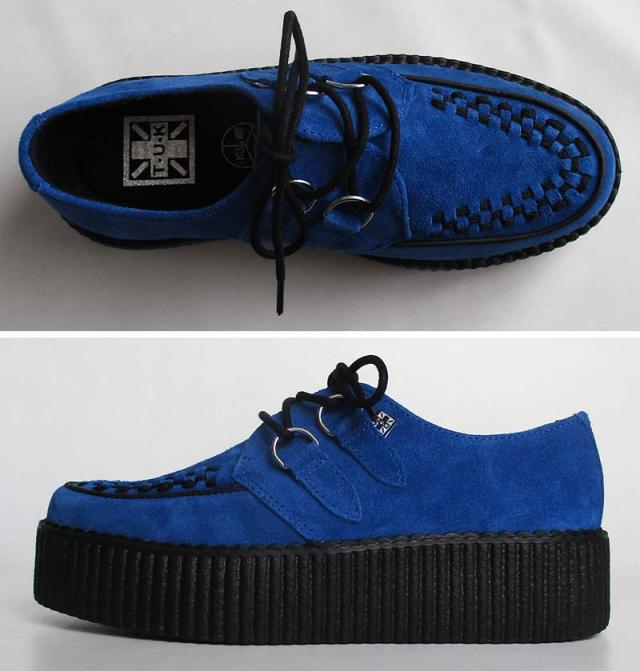 TUK/ティーユーケー ラバーソール 「Blue Suede Viva Mondo Creeper」V9546 メンズ レディース スウェード 靴 スニーカー 厚底 パンク ロカビリー ファッション モッズ 送料無料