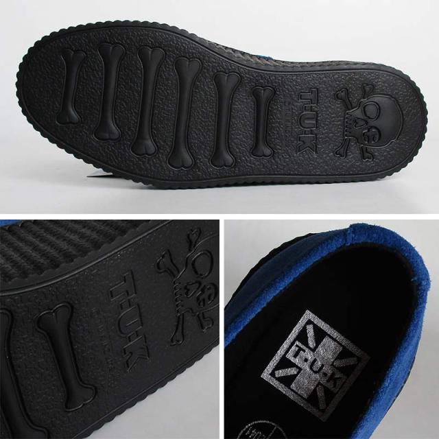 TUK/ティーユーケー ラバーソール 「Blue Suede Viva Mondo Creeper」V9546 メンズ レディース スウェード 靴 スニーカー 厚底 パンク ロカビリー ファッション モッズ 送料無料