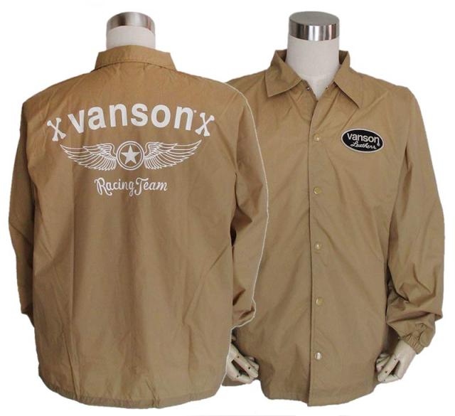 VANSON バンソン ナイロンコーチジャケット メンズ レディース カラー：COYOTE アウター 送料無料_1