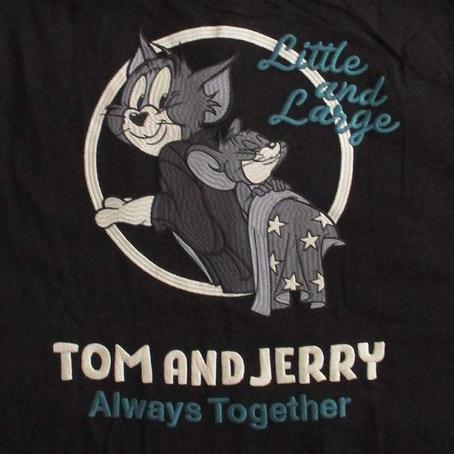 トムとジェリー 天竺ZIPパーカー 長袖Tシャツ（ロンT） トム＆ジェリー キャラクター 刺繍 メンズ レディース NEVERMIND/ネバーマインド 送料無料_4