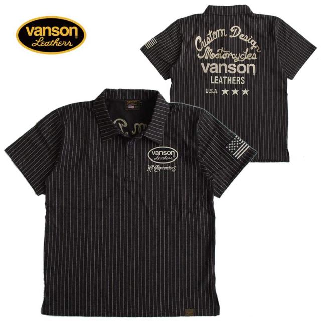シャツ バンソン ポロシャツ VANSON バンソン メンズ 天竺半袖