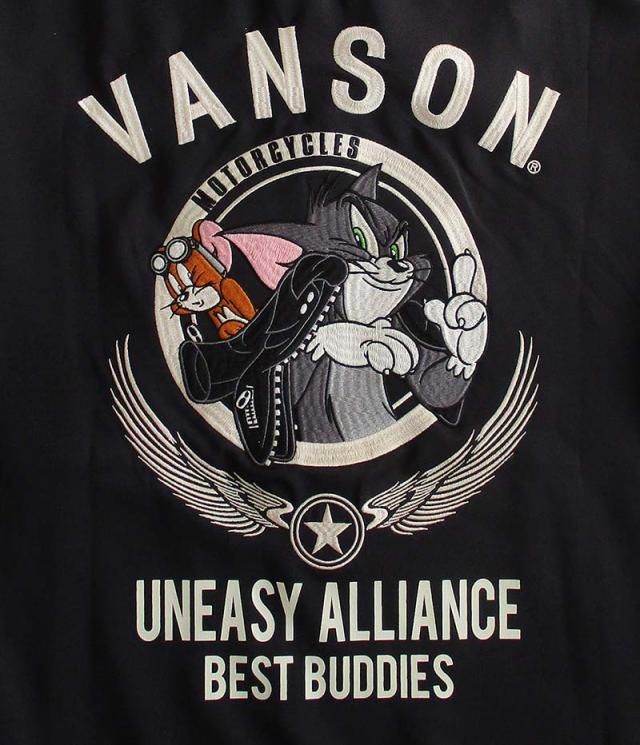 VANSON バンソン トムとジェリー トラックジャケット ジャージ メンズ レディース TOM &amp; JERRY トム＆ジェリー キャラクター アウター 送料無料_5