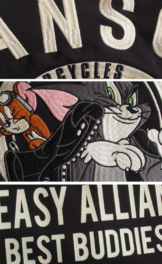 VANSON バンソン トムとジェリー トラックジャケット ジャージ メンズ レディース TOM &amp; JERRY トム＆ジェリー キャラクター アウター 送料無料_6