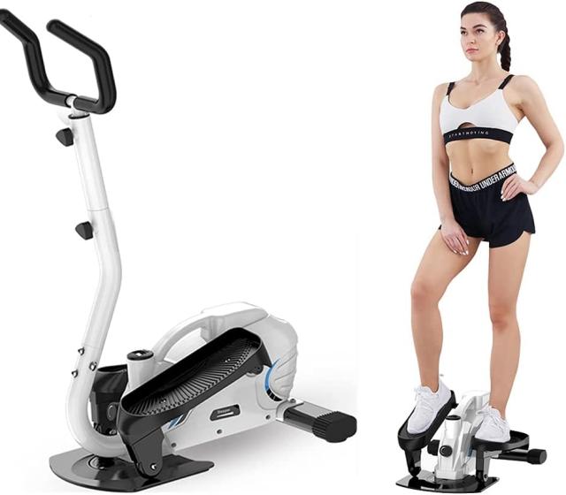 AORTD （売切れ御免） ステッパー クロストレーナー 足踏み器具 自走式ルームランナー フィットネス器具 健康ステッパー 専用ハンドル付 踏み台 運動 室内 エクササイズ 健康器具 運動器具 静音仕様 二年保証