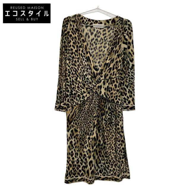 LEONARD レオナール ワンピース M ベージュ レディース