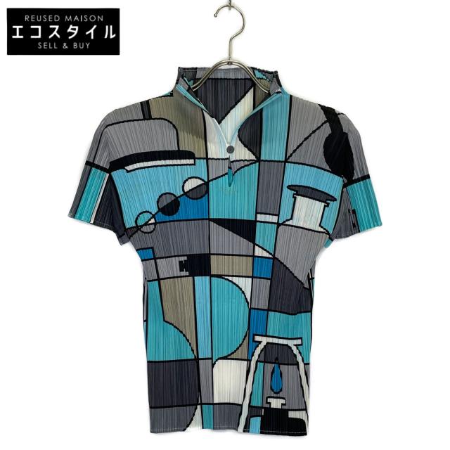 PLEATS PLEASE プリーツプリーズ トップス 3 ターコイズ レディース