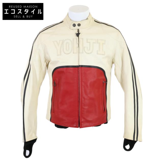 Yohji Yamamoto POUR HOMME ヨウジヤマモトプールオム ジャケット 50 アイボリー/レッド メンズ