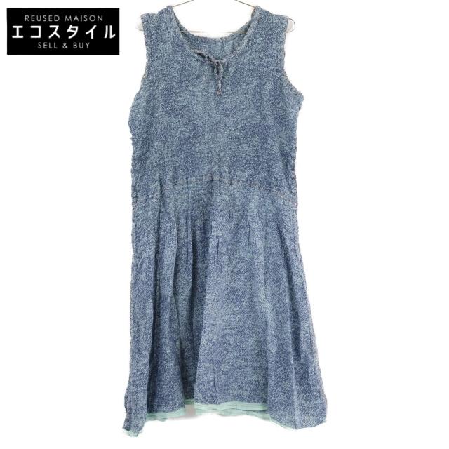 MeISSEYMIYAKE ミーイッセイミヤケ ワンピース 表記なし ブルー レディース