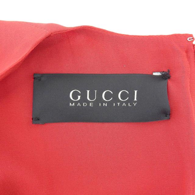 GUCCI グッチ ワンピース 36 レッド レディース