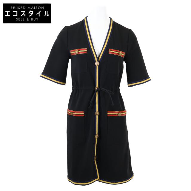 GUCCI グッチ ワンピース XS ブラック レディース