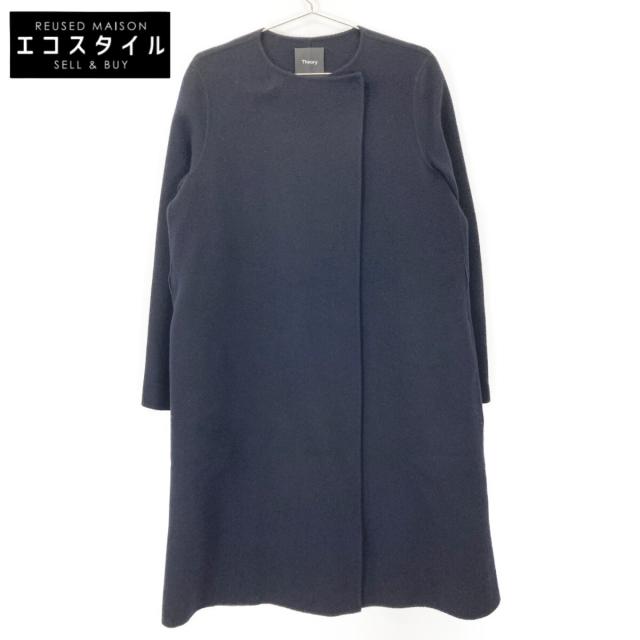 Theory セオリー コート P ネイビー レディース