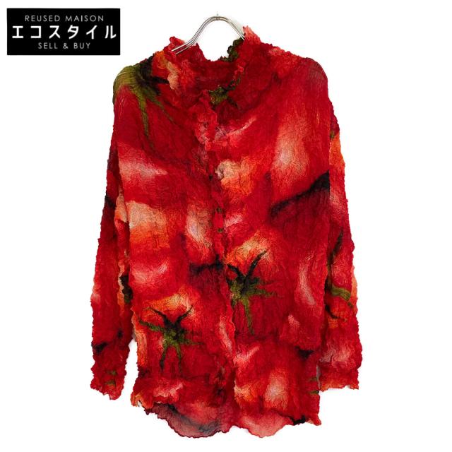 ISSEY MIYAKE FETE イッセイミヤケフェット トップス 2 レッド レディース