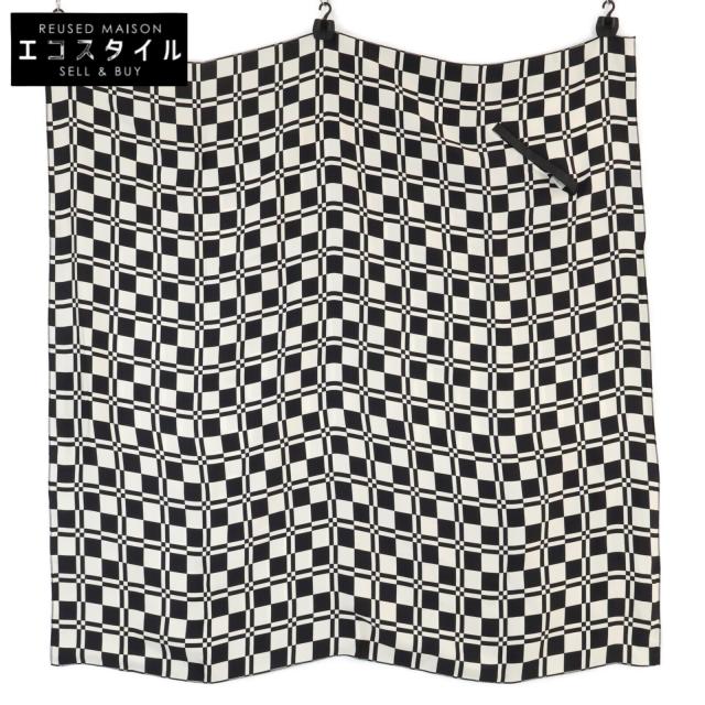 JIL SANDER ジルサンダー スカーフ ホワイト/ブラック レディース