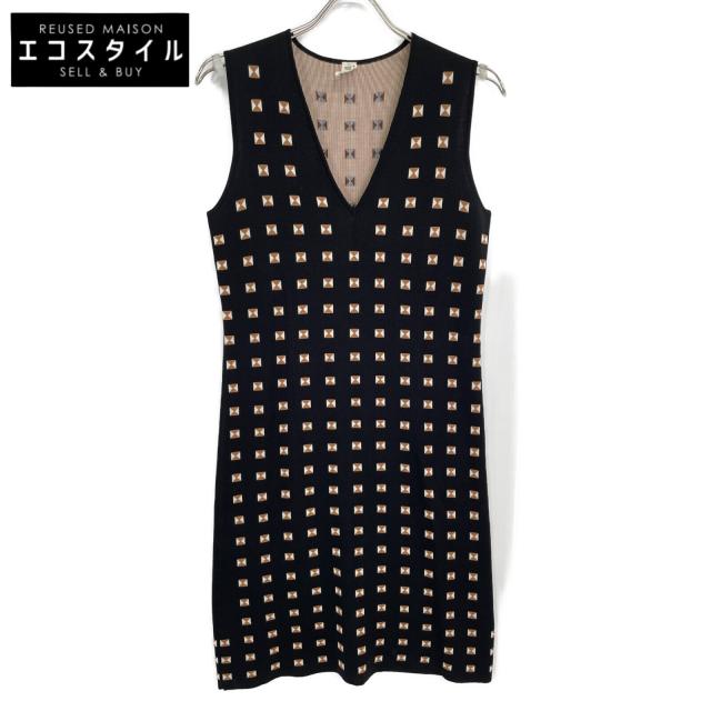 HERMES エルメス ワンピース 36 ブラック レディース