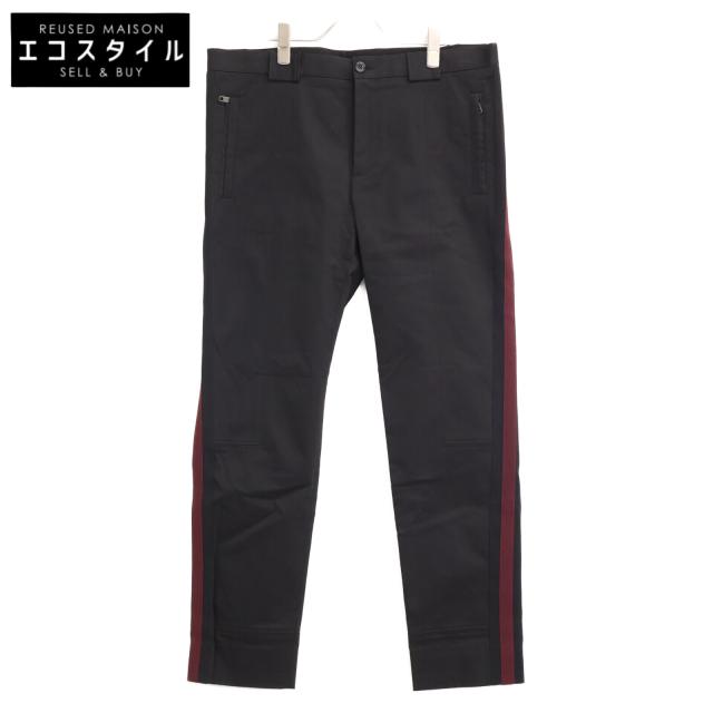 DOLCE&GABBANA ドルチェアンドガッバーナ ボトムス 50 ブラック ボルドー メンズ