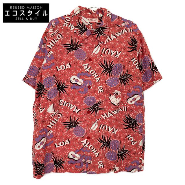 SUN SURF サンサーフ トップス L ピンク メンズ