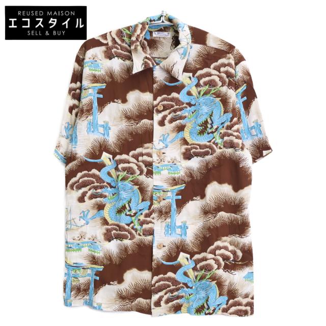 SUN SURF サンサーフ トップス L ブラウン メンズ