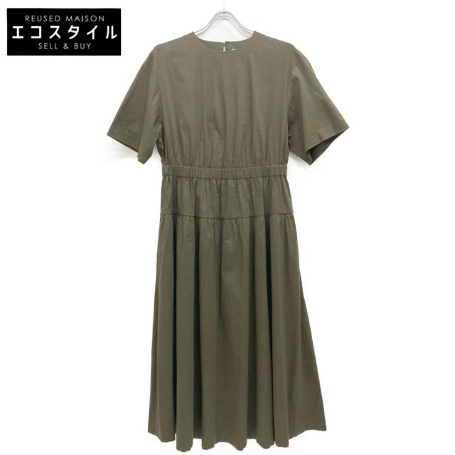 theory luxe セオリーリュクス ワンピース 38 カーキ レディース