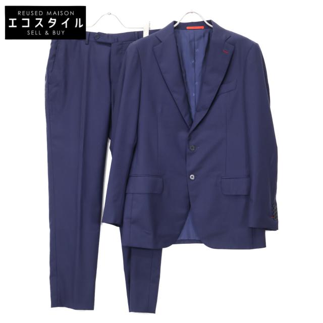 ISAIA イザイア スーツ セットアップ 46　8R ネイビー メンズ