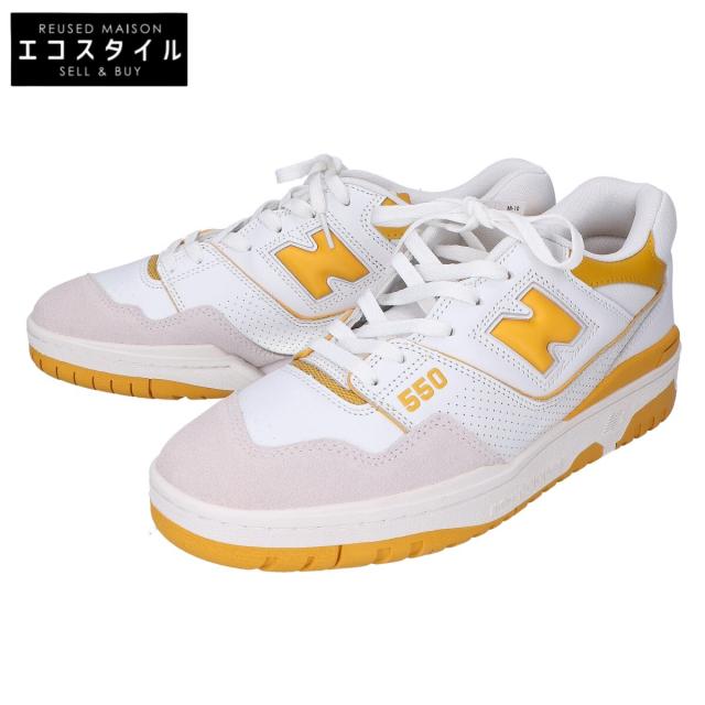 NEW BALANCE ニューバランス シューズ US11 ホワイト/イエロー メンズ