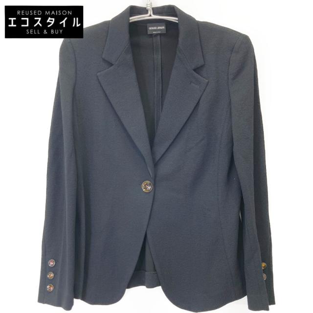 GIORGIO ARMANI ジョルジオアルマーニ ジャケット 48 ブラック レディース