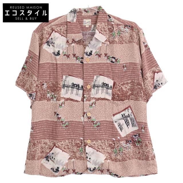 SUN SURF サンサーフ トップス S ブラウン メンズ