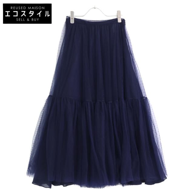 Christian Dior クリスチャンディオール スカート 40 ネイビー レディース