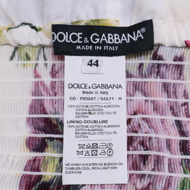 DOLCE&GABBANA ドルチェアンドガッバーナ ワンピース 44 ホワイト