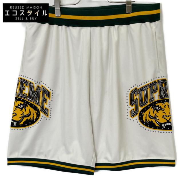 Supreme シュプリーム ボトムス L アイボリー×グリーン メンズ