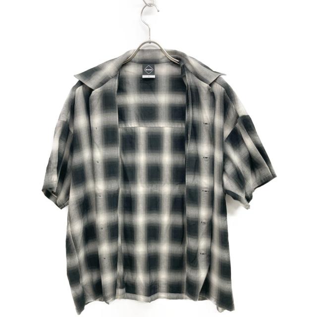 F.C.Real Bristol エフシーリアルブリストル トップス M ブラック×ホワイト メンズ