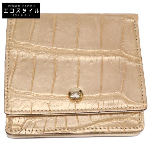 A.D.M.J. Accessoires De Mademoiselle ADMJ 二つ折り財布（小銭入れあり） ゴールド レディース