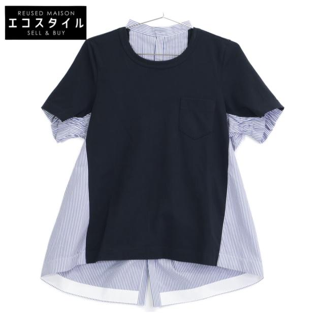 sacai サカイ トップス 1 ネイビー レディース