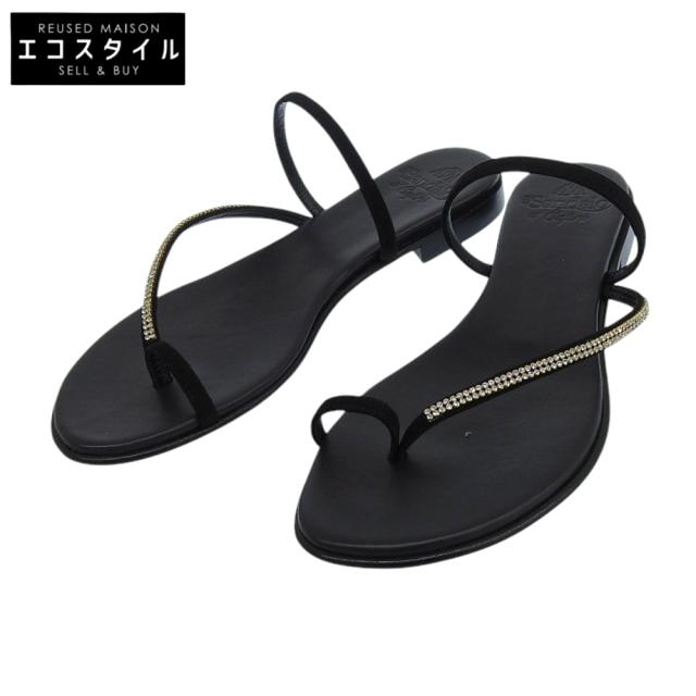 il Sandalo of Capri イルサンダロオブカプリ シューズ 38 ブラック レディース