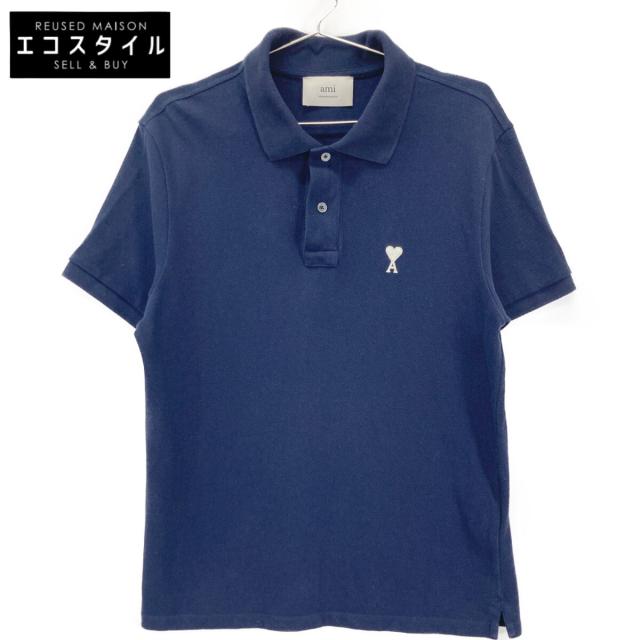 AMI PARIS アミパリス トップス L ネイビー メンズ