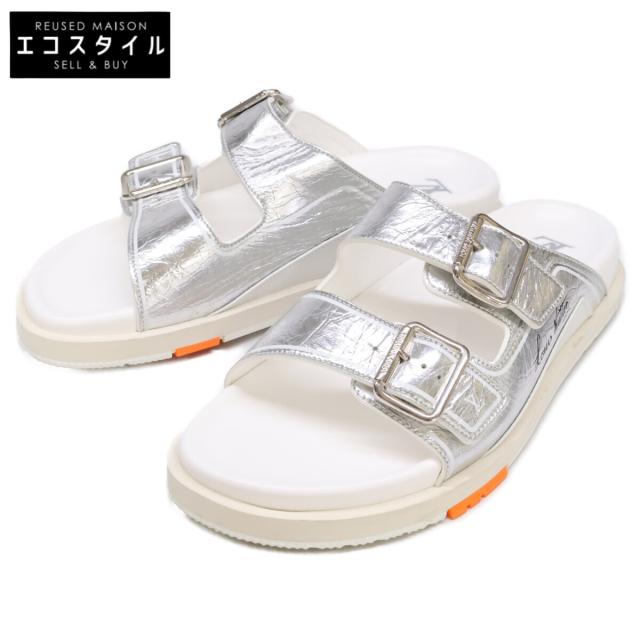 LOUIS VUITTON ルイヴィトン シューズ 7 シルバー/ホワイト メンズ