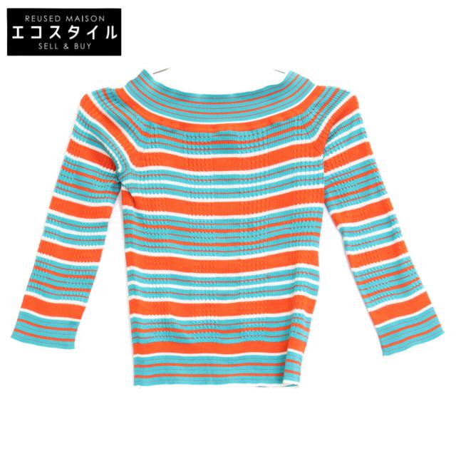 FENDI フェンディ トップス 38 ブルー／オレンジ レディース