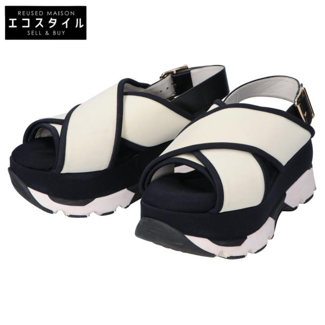 MARNI マルニ シューズ 35 ﾎﾜｲﾄ/ﾌﾞﾗｯｸ レディース