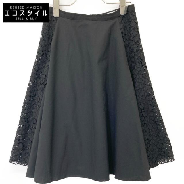 FOXEY フォクシー スカート 38 ブラック レディース