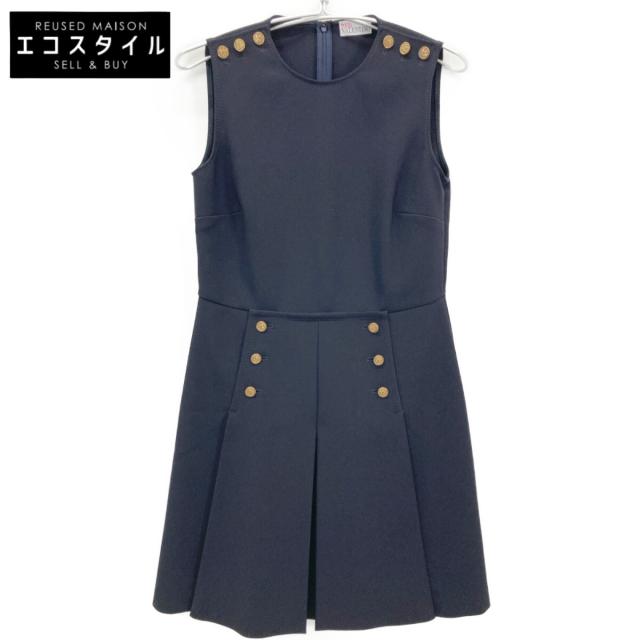 RED VALENTINO レッドヴァレンチノ ワンピース 42 ネイビー レディース