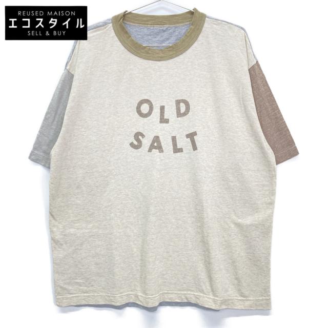 45R フォーティファイブ アール トップス 3 ベージュ×グレー レディース