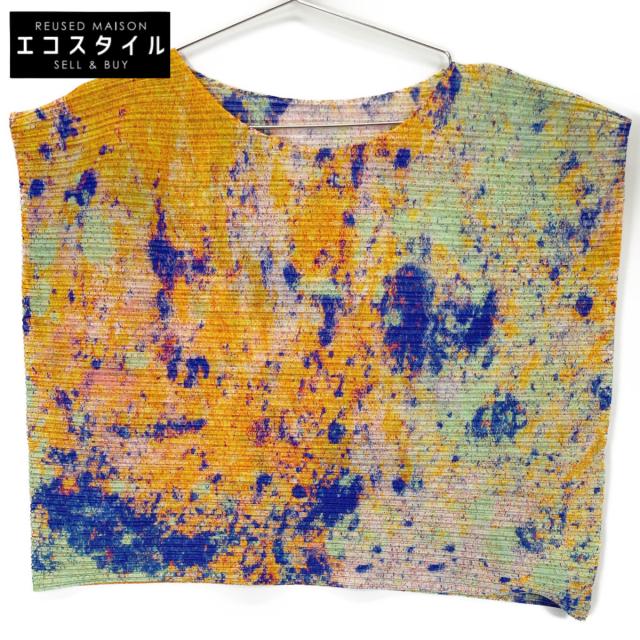 PLEATS PLEASE プリーツプリーズ トップス 3 オレンジ ブルー レディース