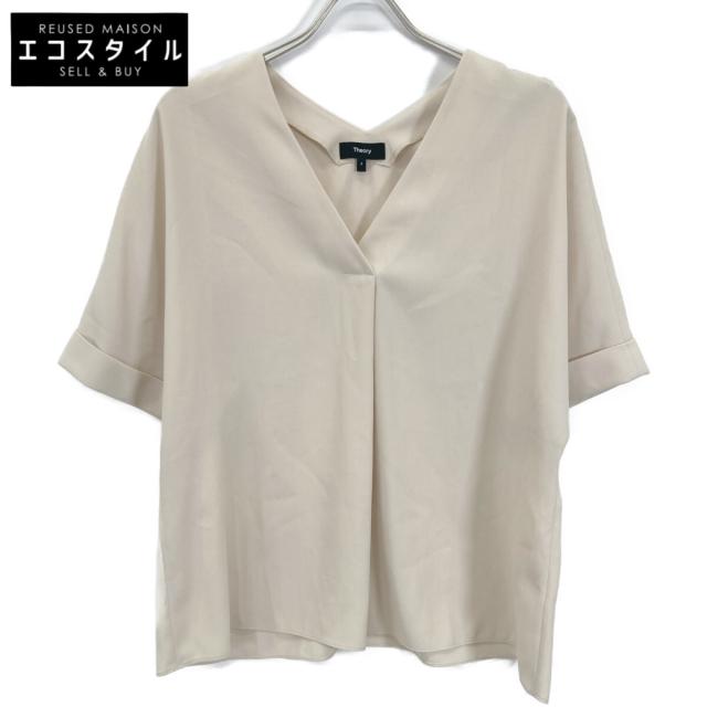 Theory セオリー トップス S ベージュ レディース