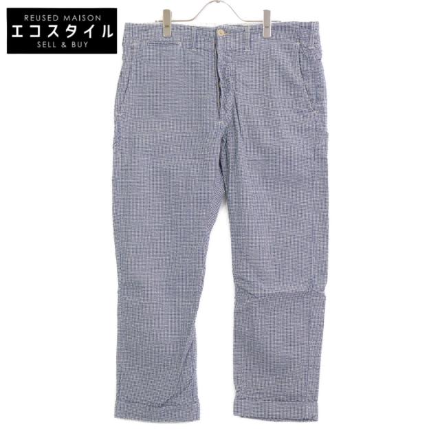 RRL ダブルアールエル ボトムス 34 ブルー／ホワイト メンズ