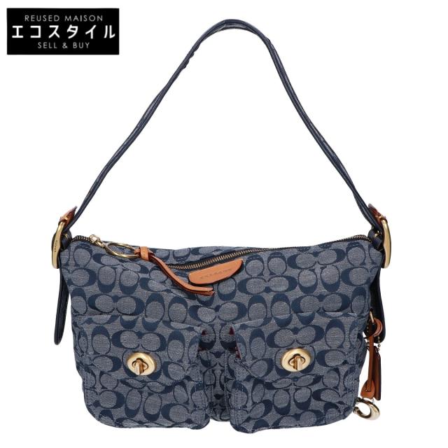 COACH コーチ ショルダーバッグ ブルー レディース